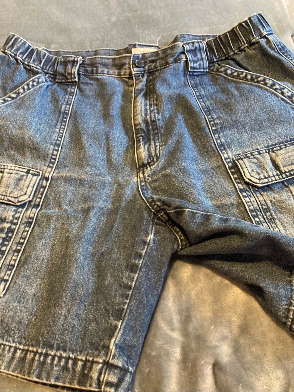 Savane Men’s Denim Cargo Shorts - Blue Jean Size 36 - Picture 5 of 7